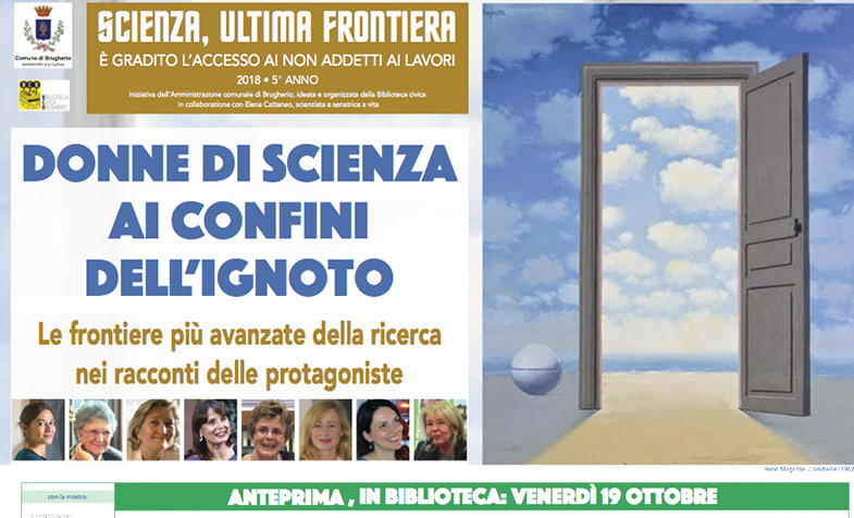 “Scienza, ultima frontiera”, prof.ssa Viola ospite a Brugherio il 26 ottobre