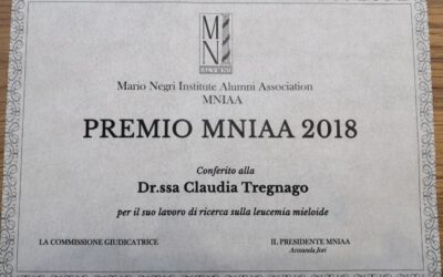 Alla dott.ssa Tregnago il premio MNIAA 2018